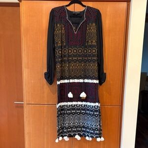 HEMANT & NANDITA Eyelet and Embroidered Dress